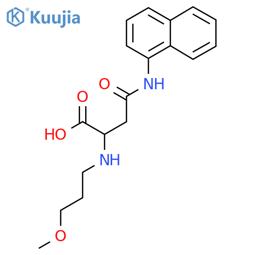 2-((3-Methoxypropyl)amino)-4-(naphthalen-1-ylamino)-4-oxobutanoic acid structure