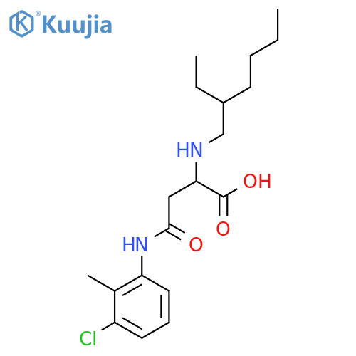 4-((3-Chloro-2-methylphenyl)amino)-2-((2-ethylhexyl)amino)-4-oxobutanoic acid structure