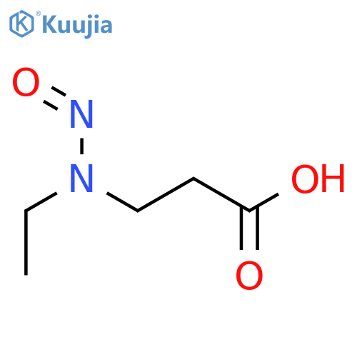 Propanoic acid,3-(ethylnitrosoamino)- structure