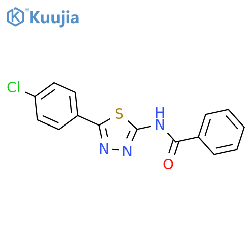 N-[5-(4-chlorophenyl)-1,3,4-thiadiazol-2-yl]benzamide structure