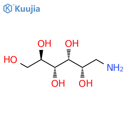 D-Glucitol,1-amino-1-deoxy-, hydrochloride (1:1) structure
