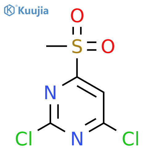 2,4-dichloro-6-methanesulfonylpyrimidine structure