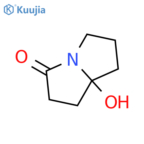 hexahydro-7a-hydroxy-3H-Pyrrolizin-3-one structure