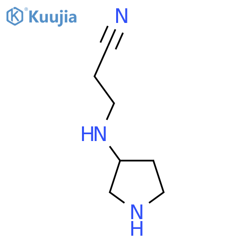 3-(Pyrrolidin-3-ylamino)propanenitrile structure