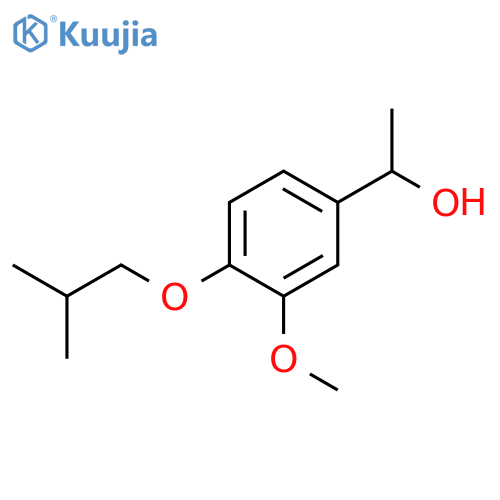 1-[3-methoxy-4-(2-methylpropoxy)phenyl]ethanol structure
