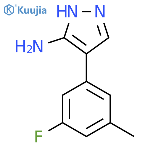 4-(3-Fluoro-5-methylphenyl)-1H-pyrazol-5-amine structure