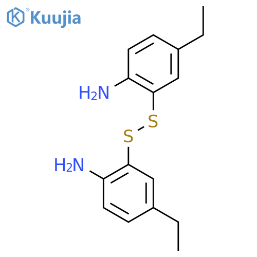 2-(2-Amino-5-ethylphenyl)dithio-4-ethylaniline structure