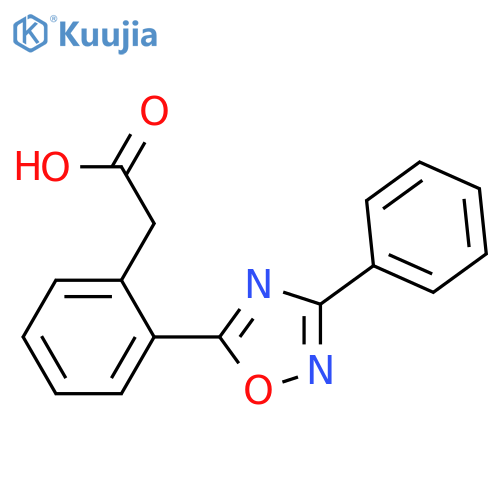 Benzeneacetic acid,2-(3-phenyl-1,2,4-oxadiazol-5-yl)- structure