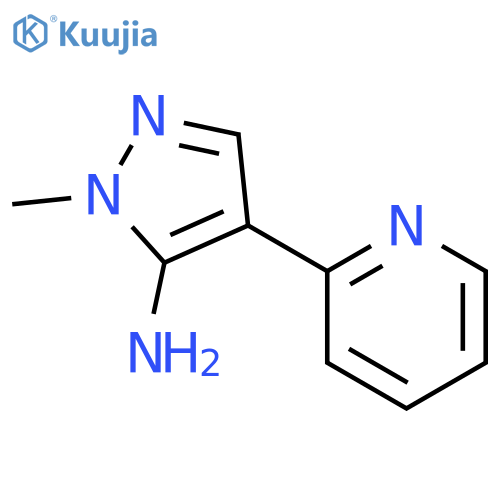 1-methyl-4-(pyridin-2-yl)-1H-pyrazol-5-amine structure