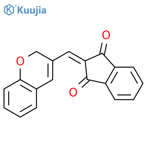 2-[(2H-chromen-3-yl)methylidene]-2,3-dihydro-1H-indene-1,3-dione structure