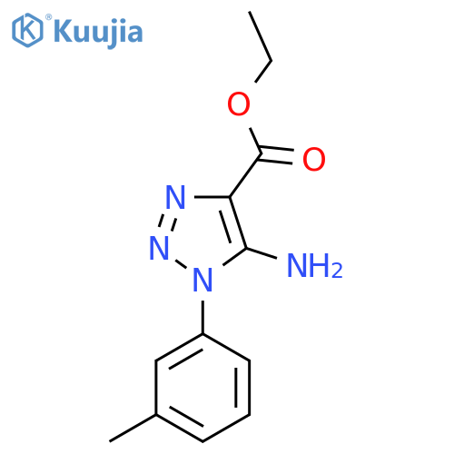 ethyl 5-amino-1-(3-methylphenyl)-1H-1,2,3-triazole-4-carboxylate structure