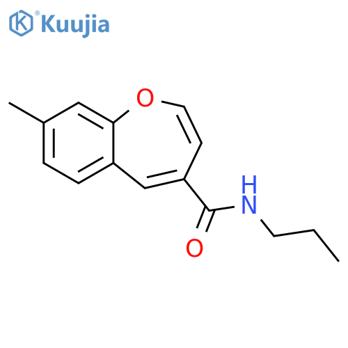 8-methyl-N-propyl-1-benzoxepine-4-carboxamide structure