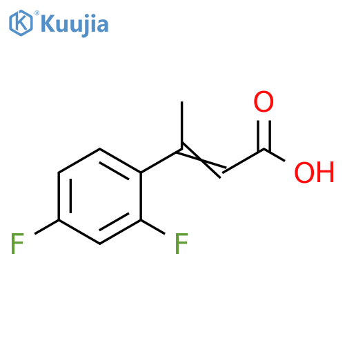 3-(2,4-difluorophenyl)but-2-enoic acid structure