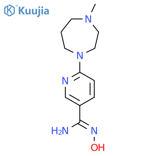 N'-hydroxy-6-(4-methyl-1,4-diazepan-1-yl)pyridine-3-carboximidamide structure