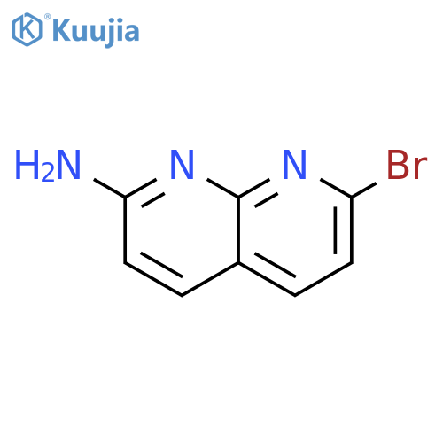 1,8-Naphthyridin-2-amine, 7-bromo- structure