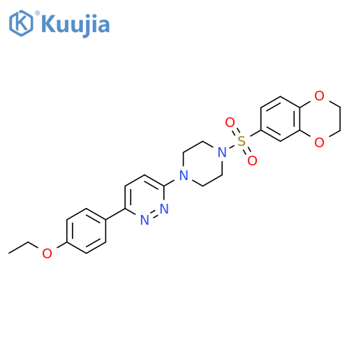 3-[4-(2,3-dihydro-1,4-benzodioxine-6-sulfonyl)piperazin-1-yl]-6-(4-ethoxyphenyl)pyridazine structure