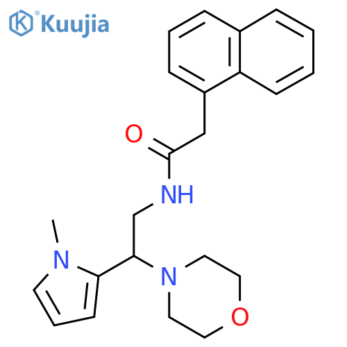 N-[2-(1-methyl-1H-pyrrol-2-yl)-2-(morpholin-4-yl)ethyl]-2-(naphthalen-1-yl)acetamide structure