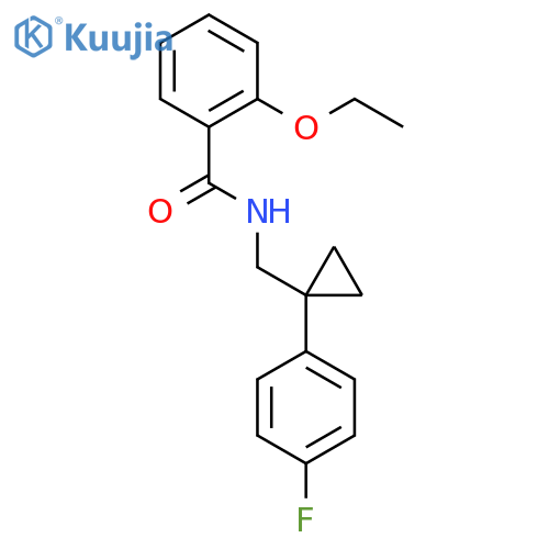 2-ethoxy-N-{[1-(4-fluorophenyl)cyclopropyl]methyl}benzamide structure