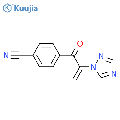 Benzonitrile,4-[1-oxo-2-(1H-1,2,4-triazol-1-yl)-2-propen-1-yl]- structure