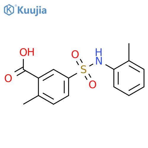 2-Methyl-5-(2-methylphenyl)sulfamoylbenzoic Acid structure
