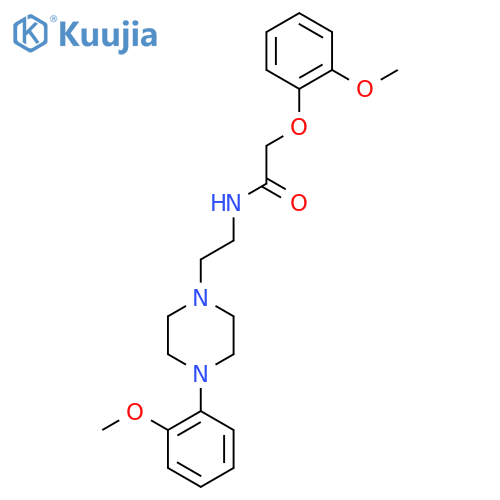 2-(2-methoxyphenoxy)-N-{2-[4-(2-methoxyphenyl)piperazin-1-yl]ethyl}acetamide structure