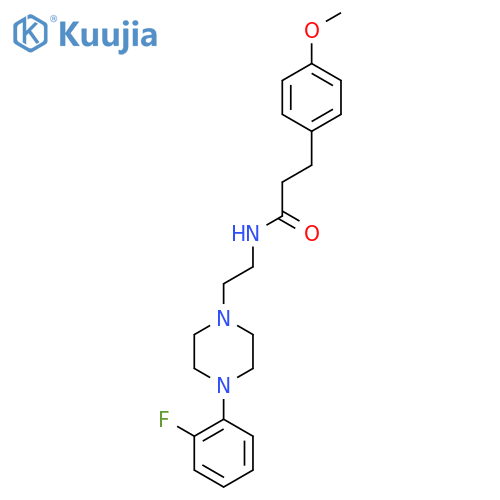 N-{2-[4-(2-fluorophenyl)piperazin-1-yl]ethyl}-3-(4-methoxyphenyl)propanamide structure