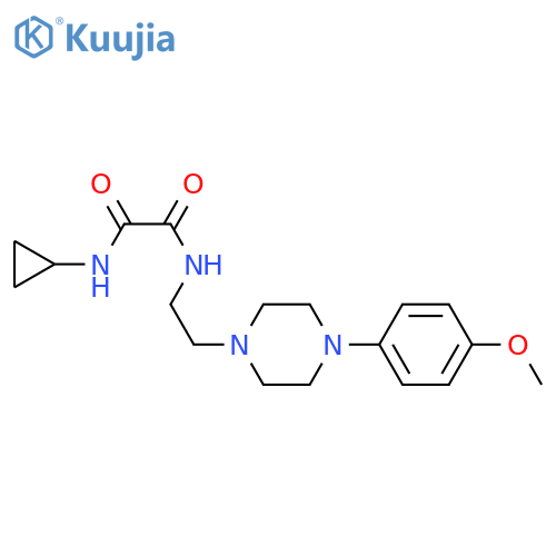 N-cyclopropyl-N'-{2-4-(4-methoxyphenyl)piperazin-1-ylethyl}ethanediamide structure