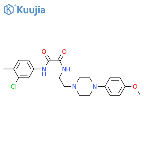 N'-(3-chloro-4-methylphenyl)-N-{2-[4-(4-methoxyphenyl)piperazin-1-yl]ethyl}ethanediamide structure