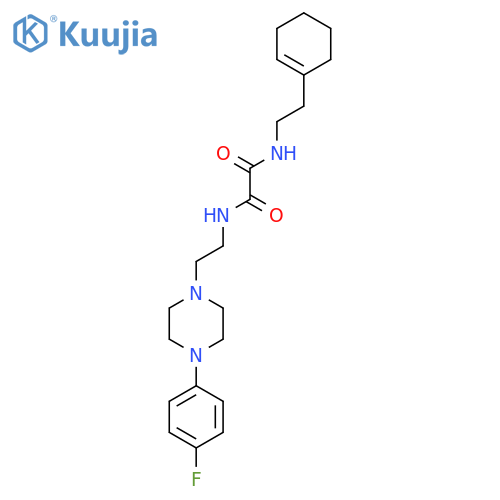 N'-[2-(cyclohex-1-en-1-yl)ethyl]-N-{2-[4-(4-fluorophenyl)piperazin-1-yl]ethyl}ethanediamide structure