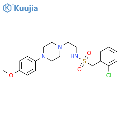 1-(2-chlorophenyl)-N-{2-4-(4-methoxyphenyl)piperazin-1-ylethyl}methanesulfonamide structure