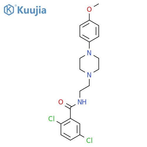 2,5-dichloro-N-{2-[4-(4-methoxyphenyl)piperazin-1-yl]ethyl}benzamide structure