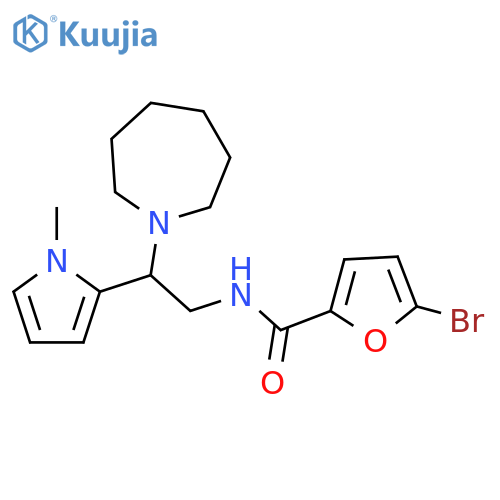 N-[2-(azepan-1-yl)-2-(1-methyl-1H-pyrrol-2-yl)ethyl]-5-bromofuran-2-carboxamide structure