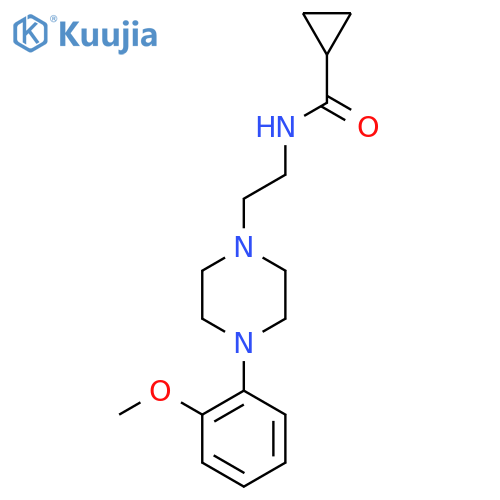 N-{2-[4-(2-methoxyphenyl)piperazin-1-yl]ethyl}cyclopropanecarboxamide structure