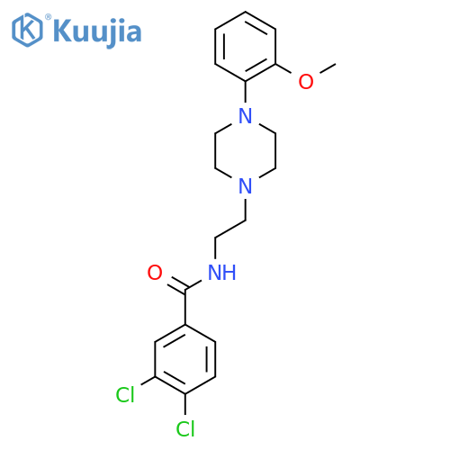 3,4-dichloro-N-{2-[4-(2-methoxyphenyl)piperazin-1-yl]ethyl}benzamide structure