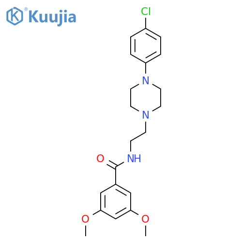 N-{2-[4-(4-chlorophenyl)piperazin-1-yl]ethyl}-3,5-dimethoxybenzamide structure