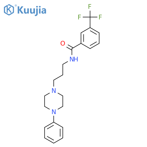 N-[3-(4-phenylpiperazin-1-yl)propyl]-3-(trifluoromethyl)benzamide structure