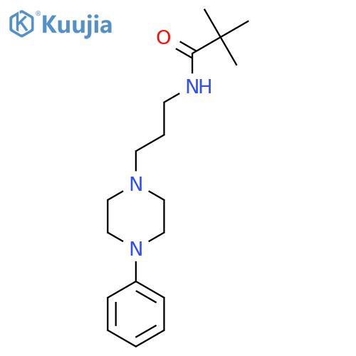 2,2-dimethyl-N-[3-(4-phenylpiperazin-1-yl)propyl]propanamide structure