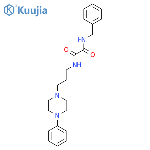 N'-benzyl-N-[3-(4-phenylpiperazin-1-yl)propyl]ethanediamide structure