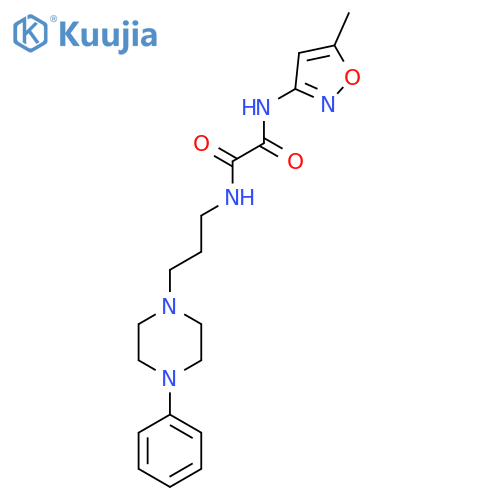 N-(5-methyl-1,2-oxazol-3-yl)-N'-[3-(4-phenylpiperazin-1-yl)propyl]ethanediamide structure