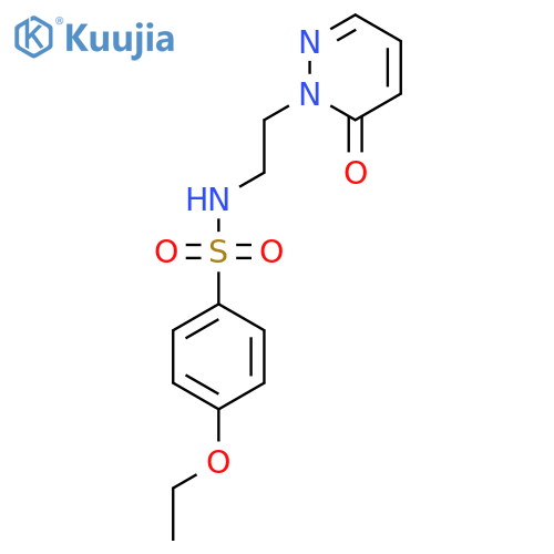 4-ethoxy-N-[2-(6-oxo-1,6-dihydropyridazin-1-yl)ethyl]benzene-1-sulfonamide structure