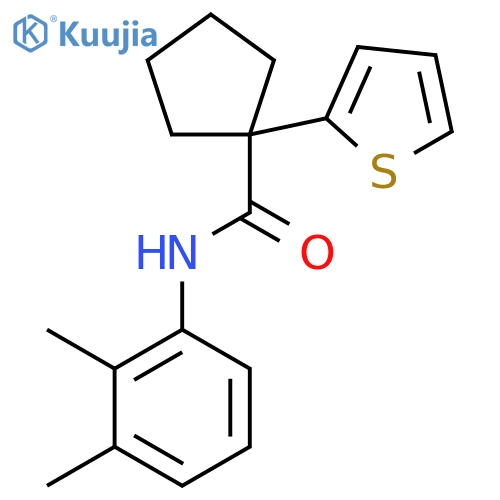 N-(2,3-dimethylphenyl)-1-(thiophen-2-yl)cyclopentane-1-carboxamide structure