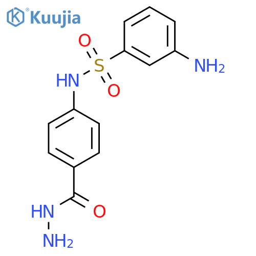 3-Amino-N-4-(hydrazinecarbonyl)phenylbenzene-1-sulfonamide structure