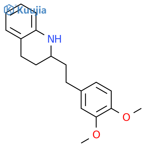 2-[2-(3,4-dimethoxyphenyl)ethyl]-1,2,3,4-tetrahydroquinoline structure
