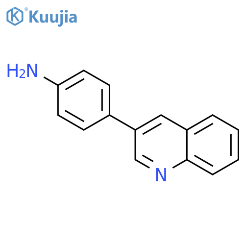 Benzenamine, 4-(3-quinolinyl)- structure