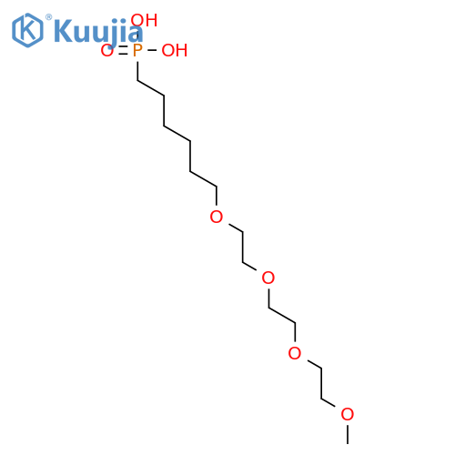 6-[2-[2-(2-methoxyethoxy)ethoxy]ethoxy]hexylphosphonic Acid structure