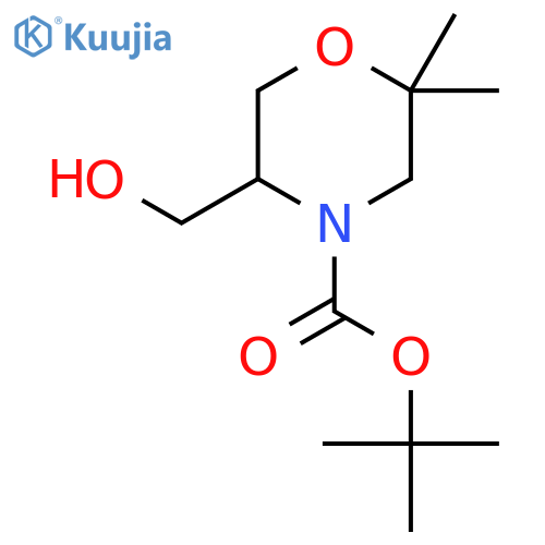 4-Boc-5-Hydroxymethyl-2,2-dimethyl-morpholine structure