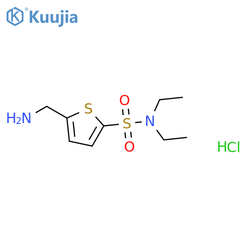 5-(aminomethyl)-N,N-diethylthiophene-2-sulfonamide hydrochloride structure