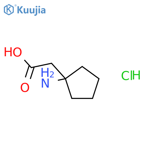 2-(1-Aminocyclopentyl)acetic Acid Hydrochloride structure