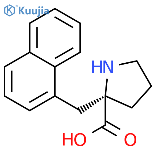 (R)-alpha-(1-naphthalenylmethyl)-proline-HCl structure