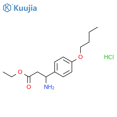 Ethyl 3-Amino-3-(4-butoxyphenyl)propanoate Hydrochloride structure